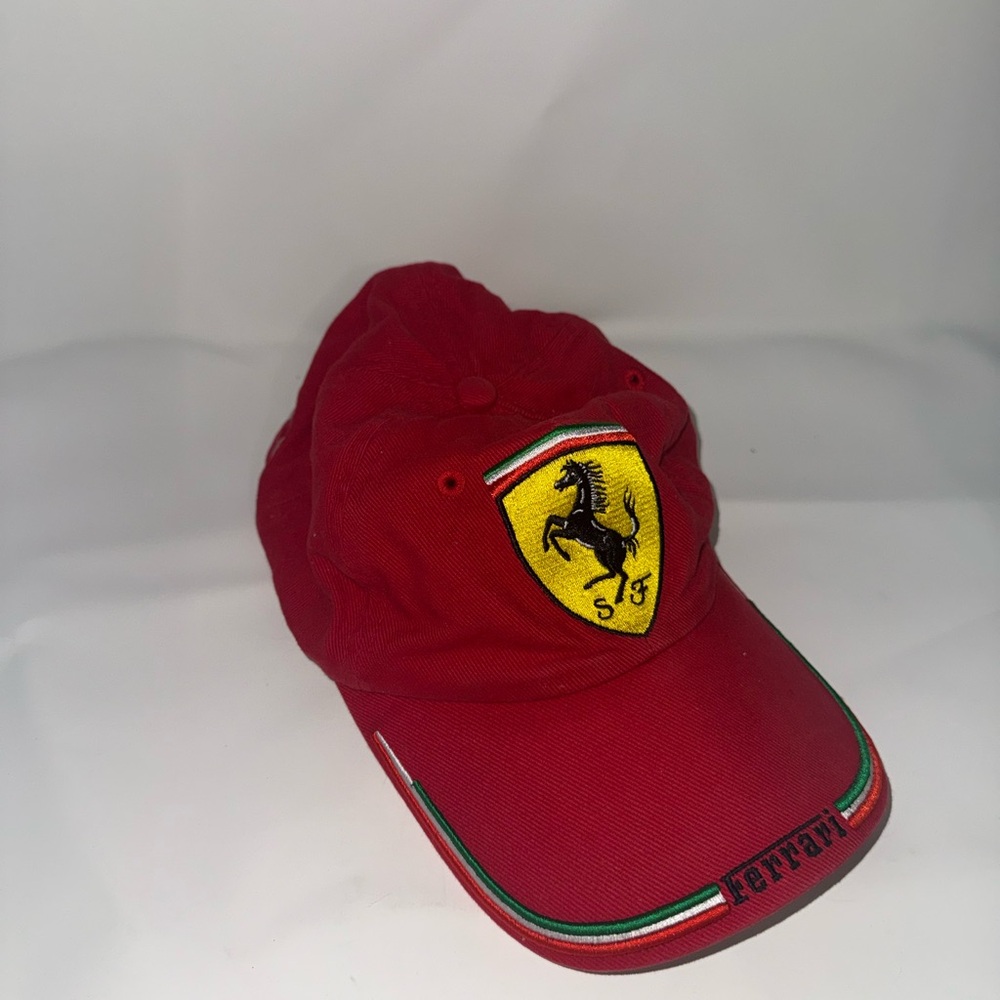 Ferrari Red Racing Cap with Emblem